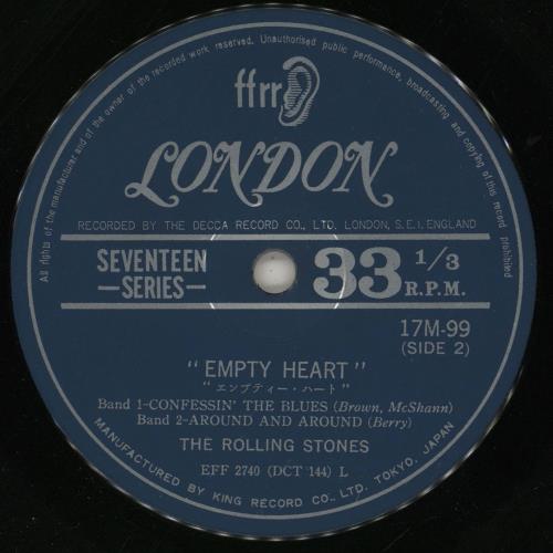 The Rolling Stones Empty Heart EP 7インチ The Rolling Stones Empty Heart EP Japanese 7